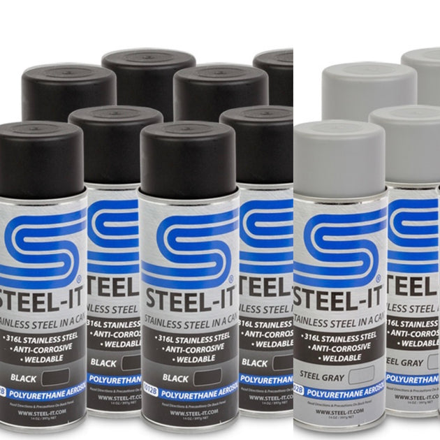 MIXED 12 PACK of Steel-It Paint – TMR Customs