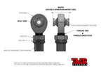 3/4" FK Rod End (Heim Joint) Package with Round Tube Adapter