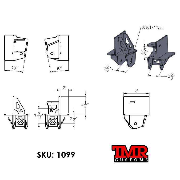 Frame Mounted 3 Link Brackets