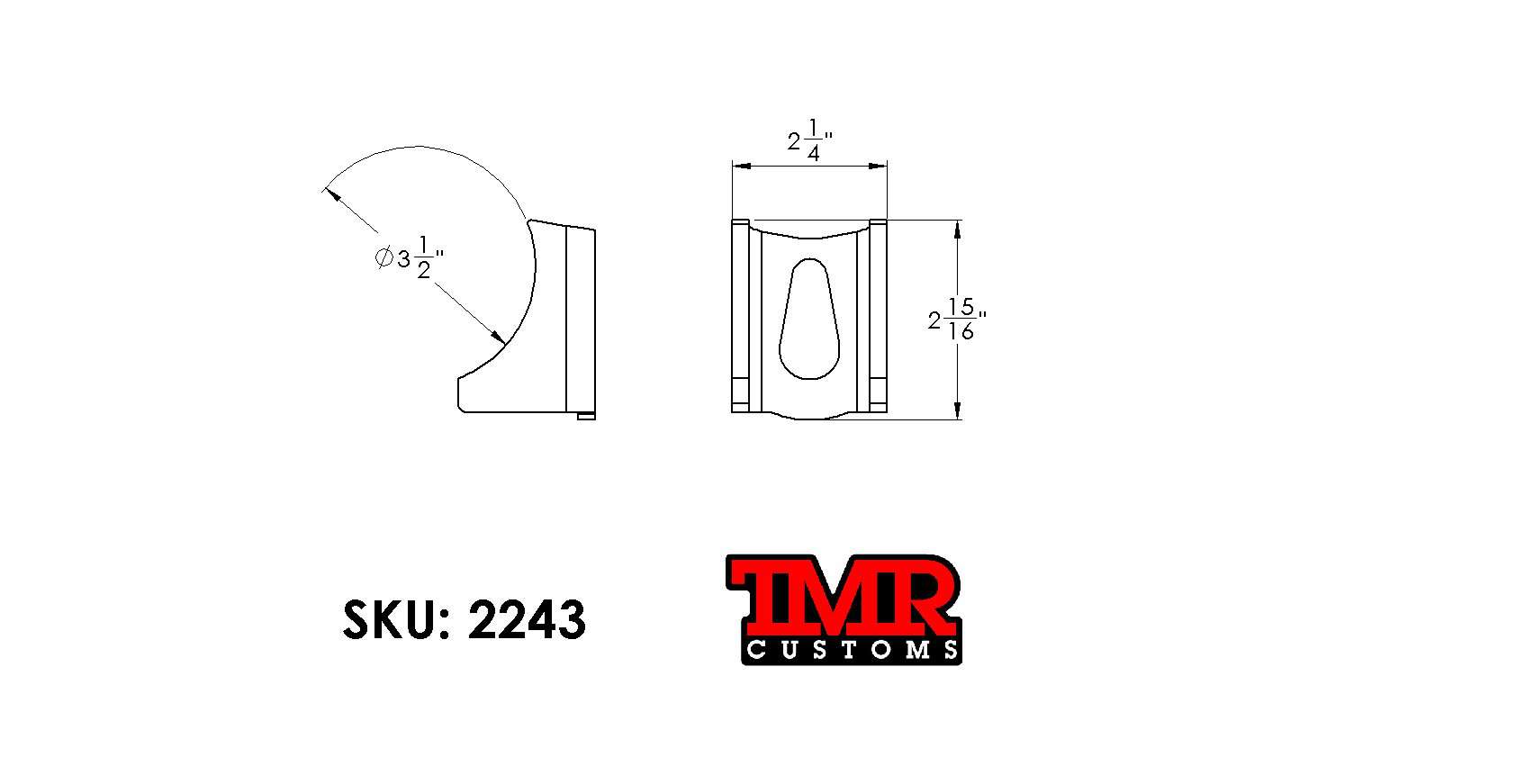 Ratchet strap tie-down - Axle Bracket