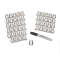 Stainless Steel Bolt On Zip Tie Tab/Cable Tie Tab - 50 Pack