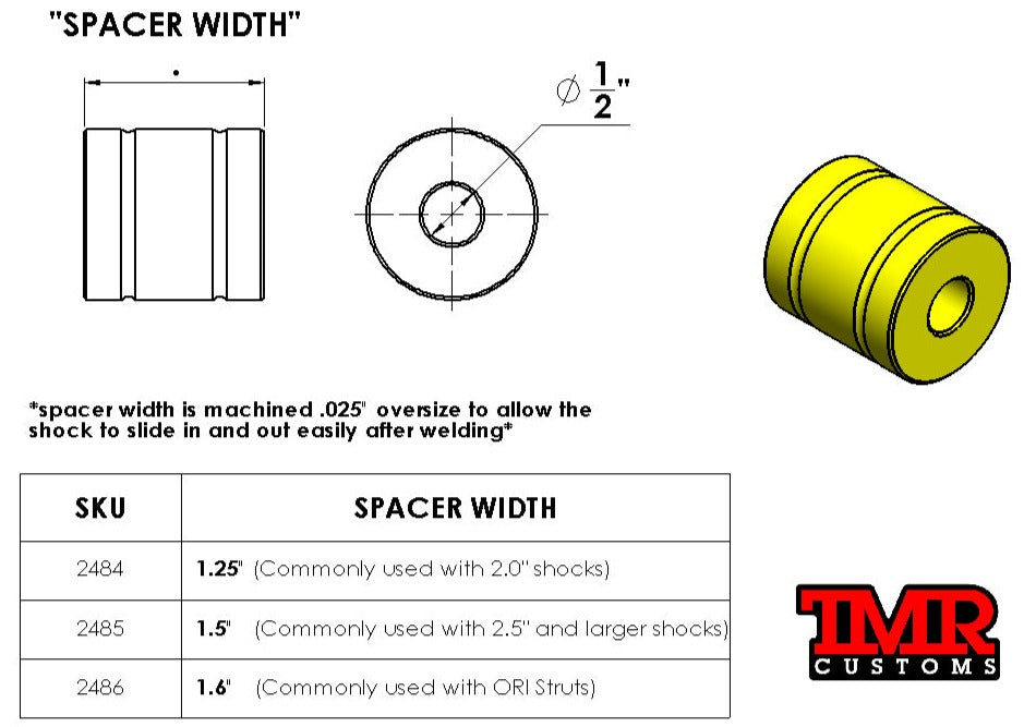 Shock Welding Spacer