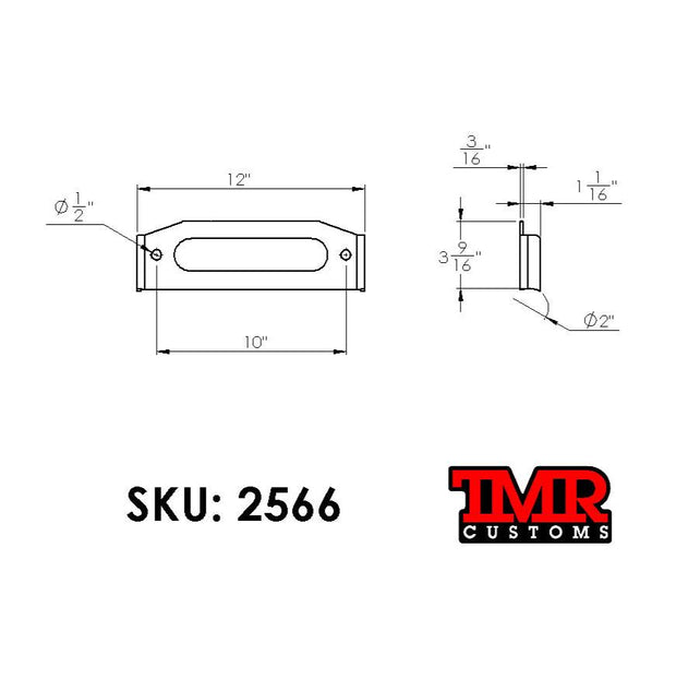 Tube Chassis/Bumper Fairlead Mount