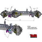 JK, JL, JT 1 TON Axle Swap Truss - Front Dana 60