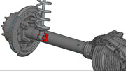 Axle Tube Shock Brackets (Parallel)