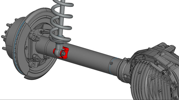 Axle Tube Shock Brackets (Parallel)