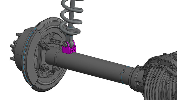 Axle Tube Shock Brackets (Perpendicular)