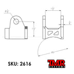 Axle Tube Shock Brackets (Perpendicular)