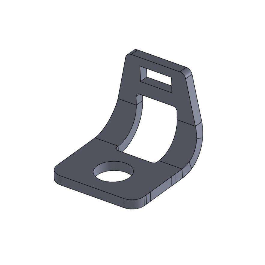 Stainless Steel Bolt On Zip Tie Tab/Cable Tie Tab - 50 Pack