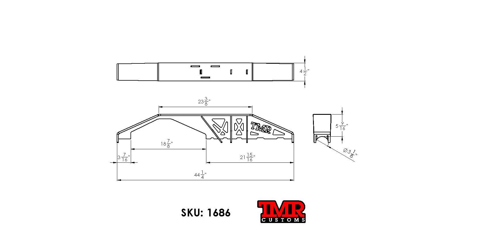 Dana 60 FULL WIDTH Truss - FITS '79-'91 CHEVY Low Pinion