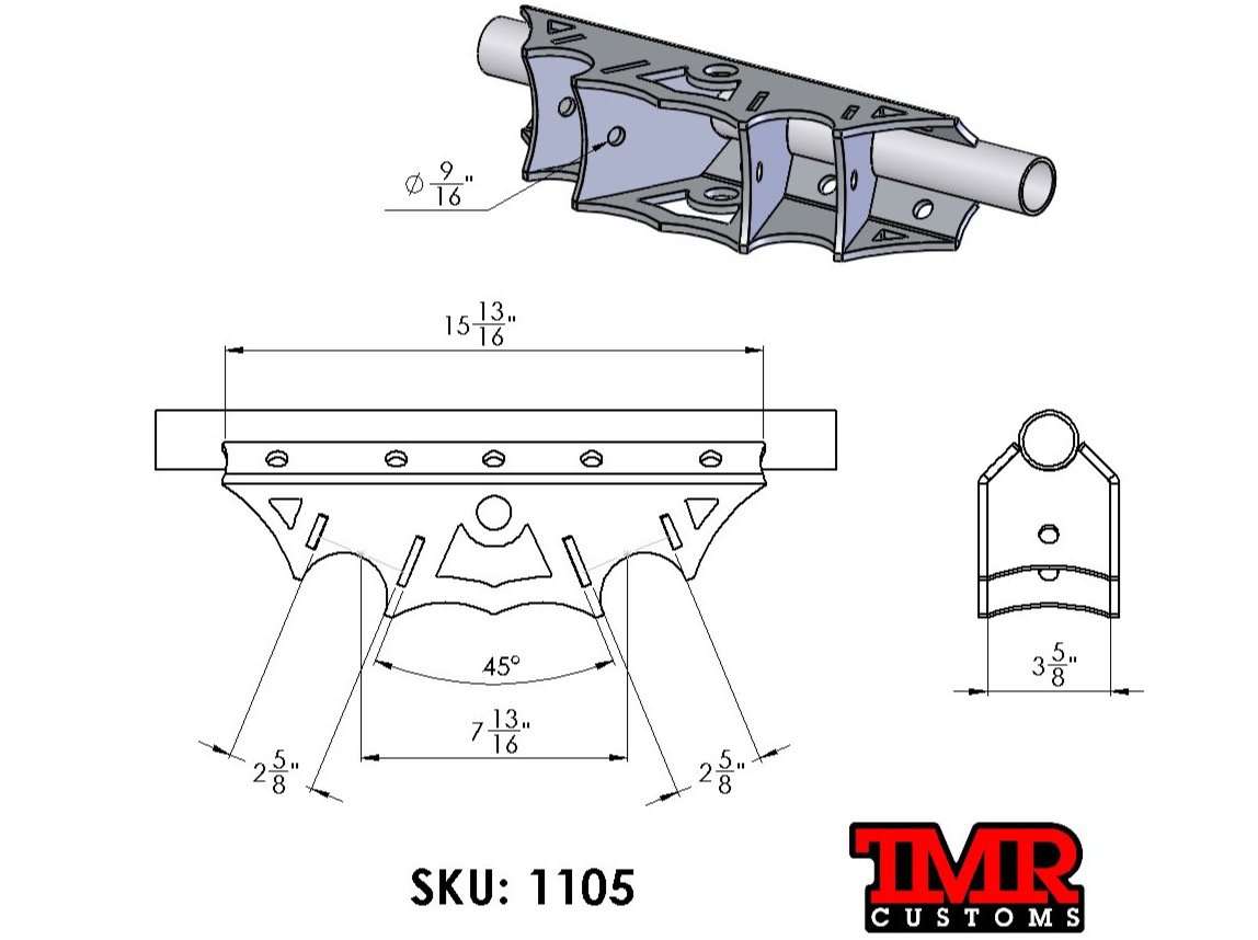 Dual Triangulated 4 Link Bracket