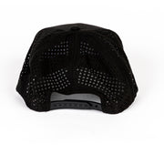 TMR Customs "GRIDROCK" - BLACK 7 Panel PERFORMANCE Flat Bill Hat