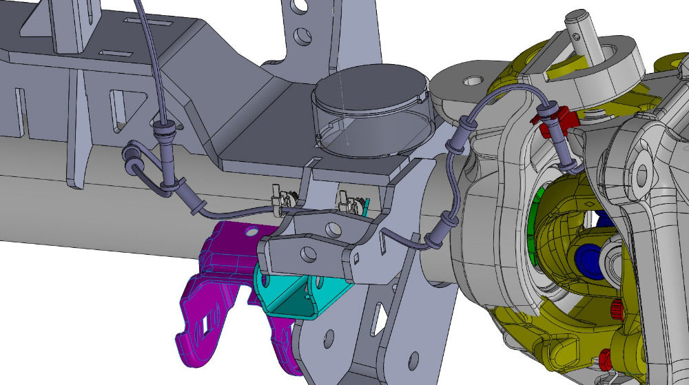 JK, JL, JT 1 TON Axle Swap Truss - Front Dana 60