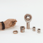 1-1/4” FK Rod End (Heim Joint) Package with Hex Tube Adapter