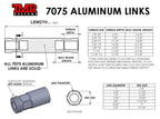 7075 Aluminum Links - 2.25" Diameter