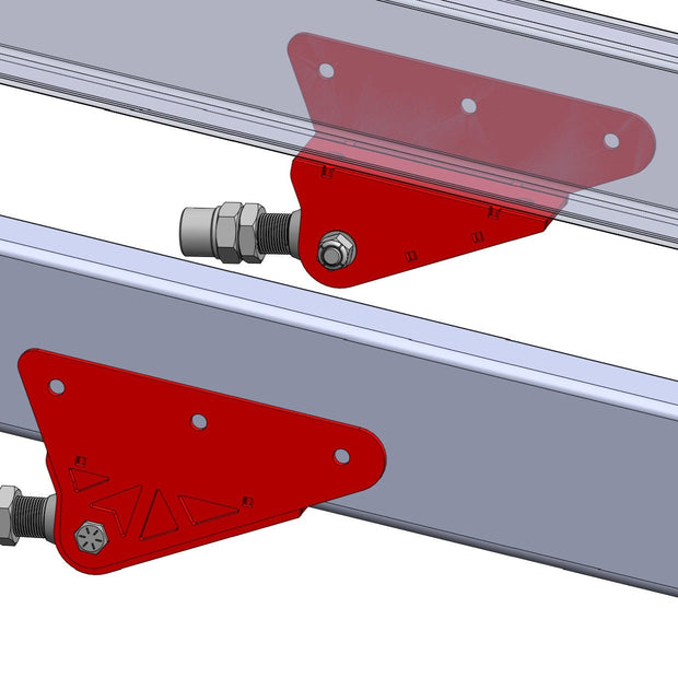 Universal DIY Traction Bar Brackets - Frame Mount