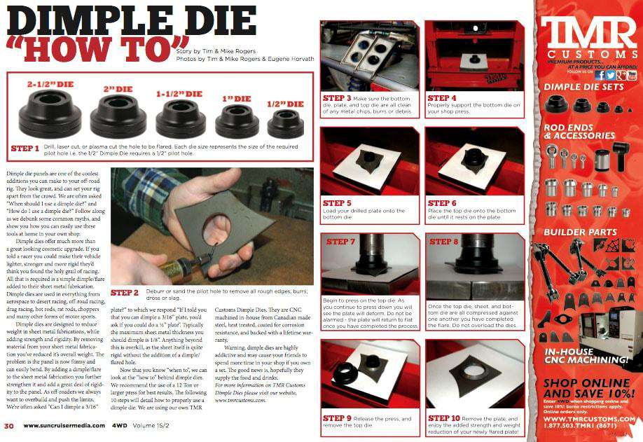 Dimple Die 3 Piece "Starter" Set