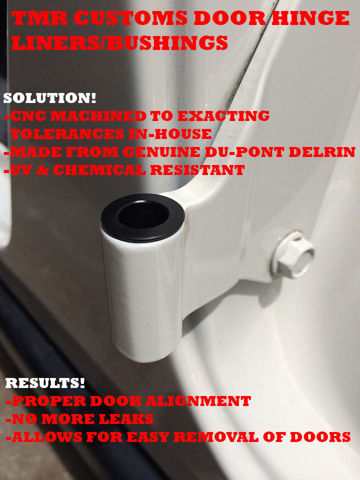 18-CURRENT 2 door Jeep JL Delrin Door Hinge Liners & Removal Tool