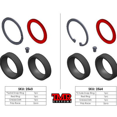 1-1/4" (POLY RACE) Lifetime Heim Replacement Master Rebuild Kit