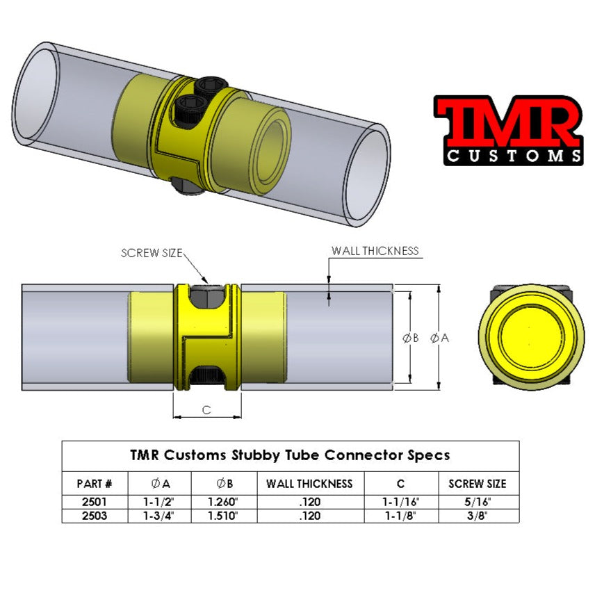 "Stubby" Tube Connector
